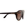 Tom Ford REX-02 Sonnenbrillen 52F dark havana - Produkt-Miniaturansicht 3/4