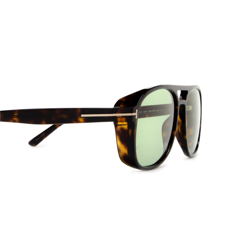Tom Ford ROSCO Sunglasses 52N dark havana - 3/4