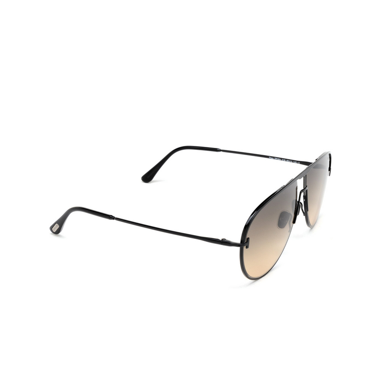 Tom Ford THEO Sunglasses 01B shiny black - 2/4