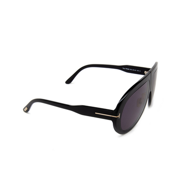 Gafas de sol Tom Ford TROY 01A shiny black - Vista tres cuartos