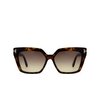 Tom Ford WINONA Sonnenbrillen 52F dark havana - Produkt-Miniaturansicht 1/4