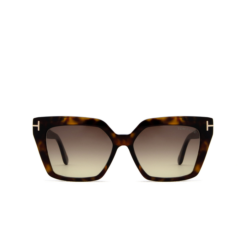 Tom Ford WINONA Sunglasses 52F dark havana - 1/4