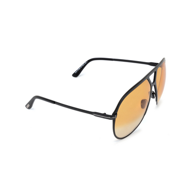 Tom Ford XAVIER Sunglasses 01F black - three-quarters view