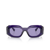 Occhiali da sole Versace Maxi Medusa Biggie 54191A purple transparent - anteprima prodotto 1/4