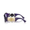Versace Maxi Medusa Biggie Sunglasses 54191A purple transparent - product thumbnail 3/4