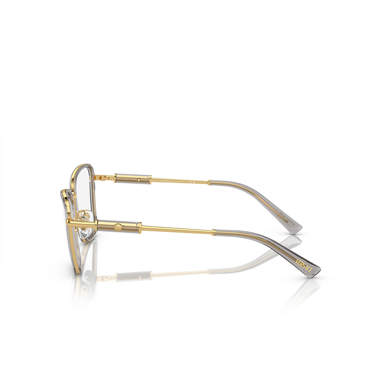Versace VE1292 Eyeglasses 1506 grey transparent - 3/4
