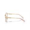 Versace VE1292 Eyeglasses 1507 peach transparent - product thumbnail 3/4