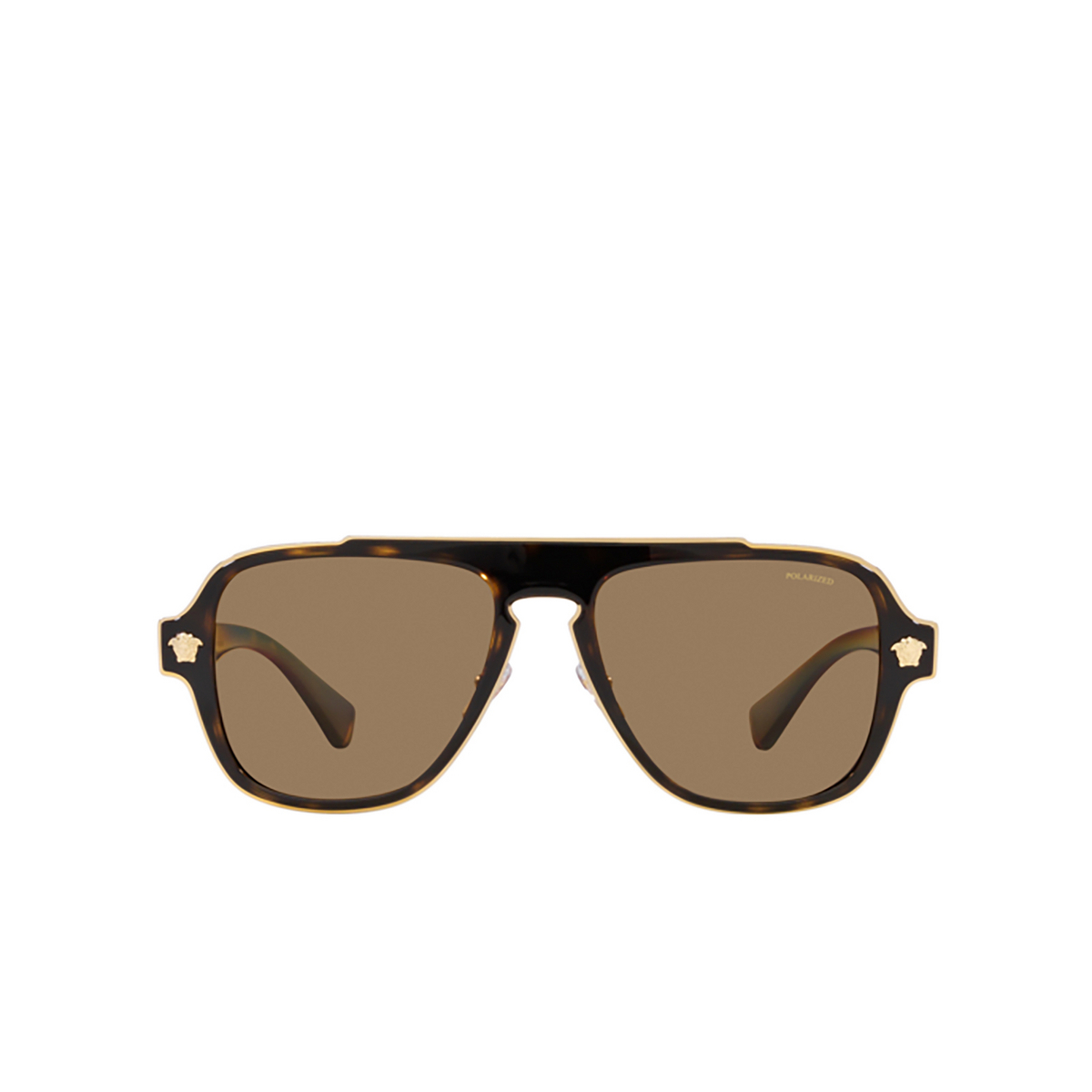 Versace VE2199 Sunglasses 1252LA Havana - front view