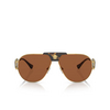 Versace VE2252 Sunglasses 147073 gold - product thumbnail 1/4