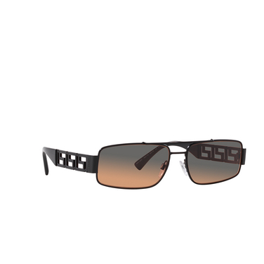 Versace VE2257 Sunglasses 126118 matte black - three-quarters view
