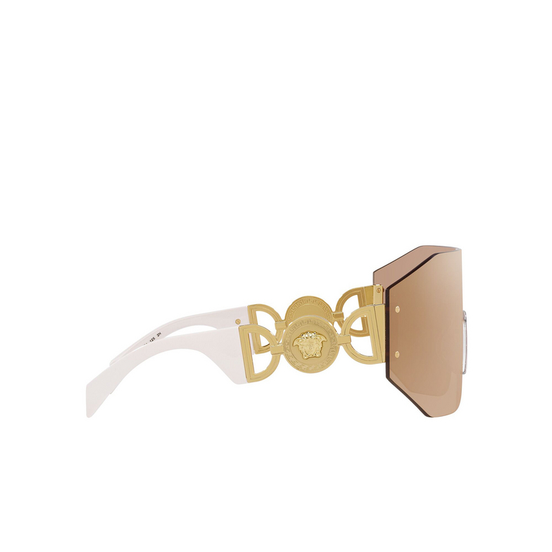 Versace VE2258 Sunglasses 10027J dark brown mirror rose gold - 3/4
