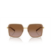 Versace VE2261 Sunglasses 100213 brown transparent - product thumbnail 1/4