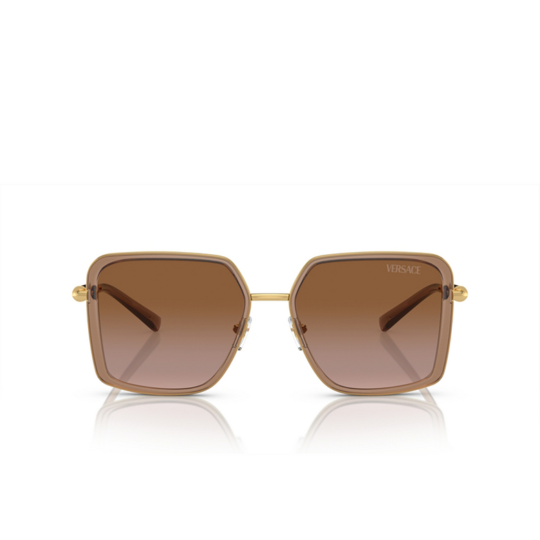Gafas de sol Versace VE2261 100213 brown transparent - 1/4