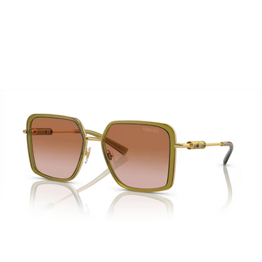 Versace VE2261 Sunglasses 150913 green transparent - three-quarters view