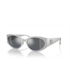 Versace VE2263 Sunglasses 12666G matte silver - product thumbnail 2/4