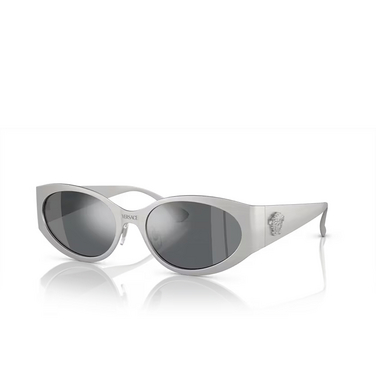 Versace VE2263 Sunglasses 12666g matte silver - three-quarters view
