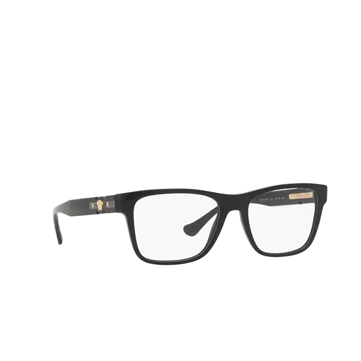 Versace VE3303 Eyeglasses GB1 Black - three-quarters view