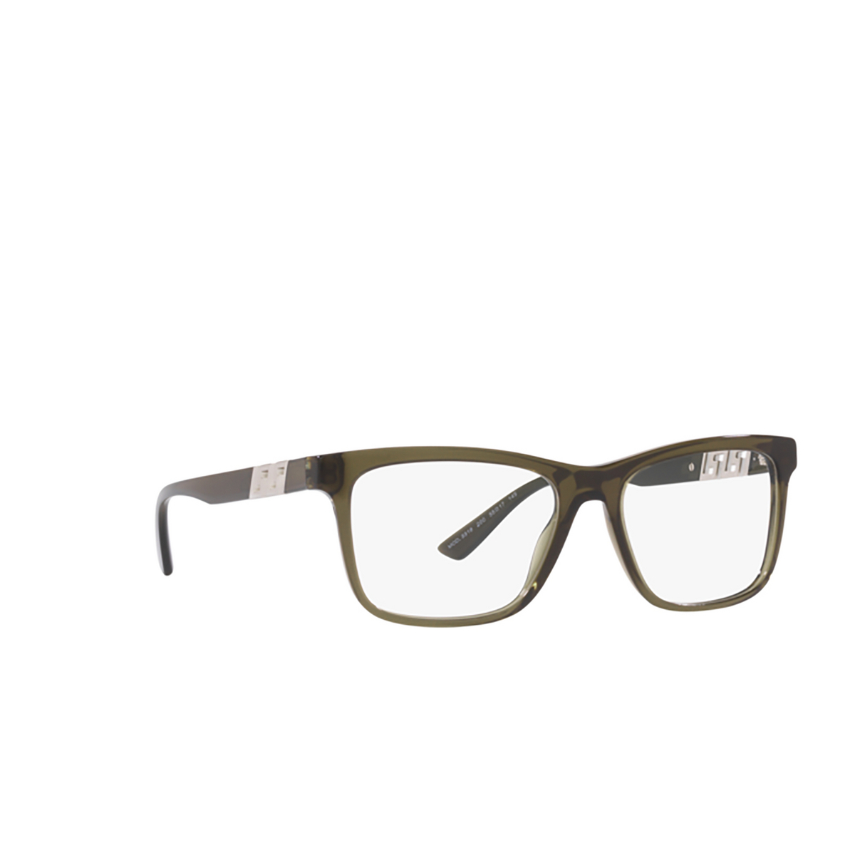 Versace VE3319 Eyeglasses 200 Transparent Green - three-quarters view