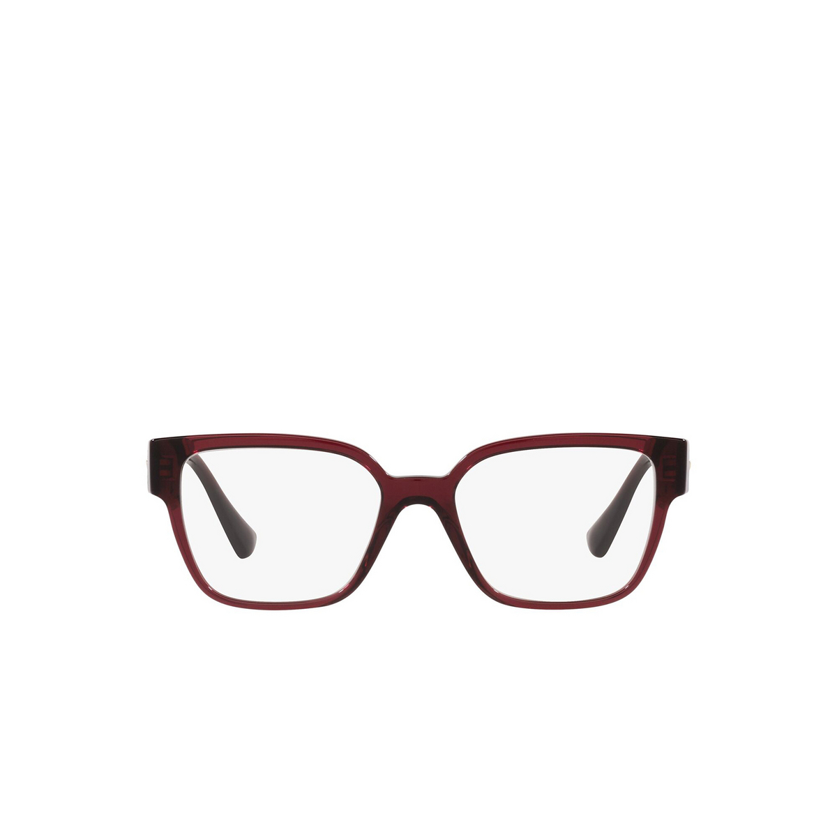 Occhiali da vista Versace VE3329B 5385 Transparent Red - frontale
