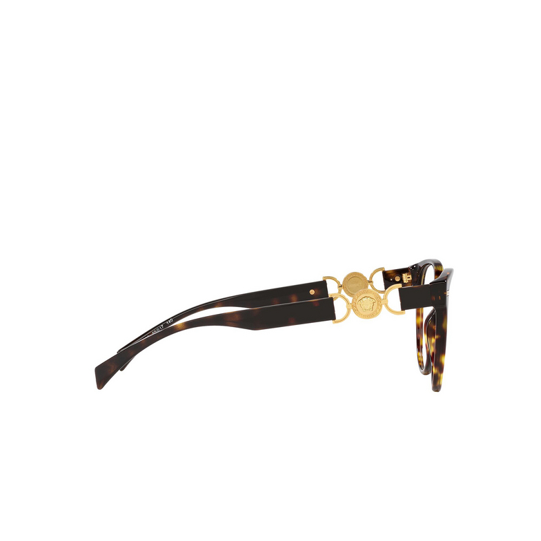 Versace VE3334 Eyeglasses 108 havana - 3/4