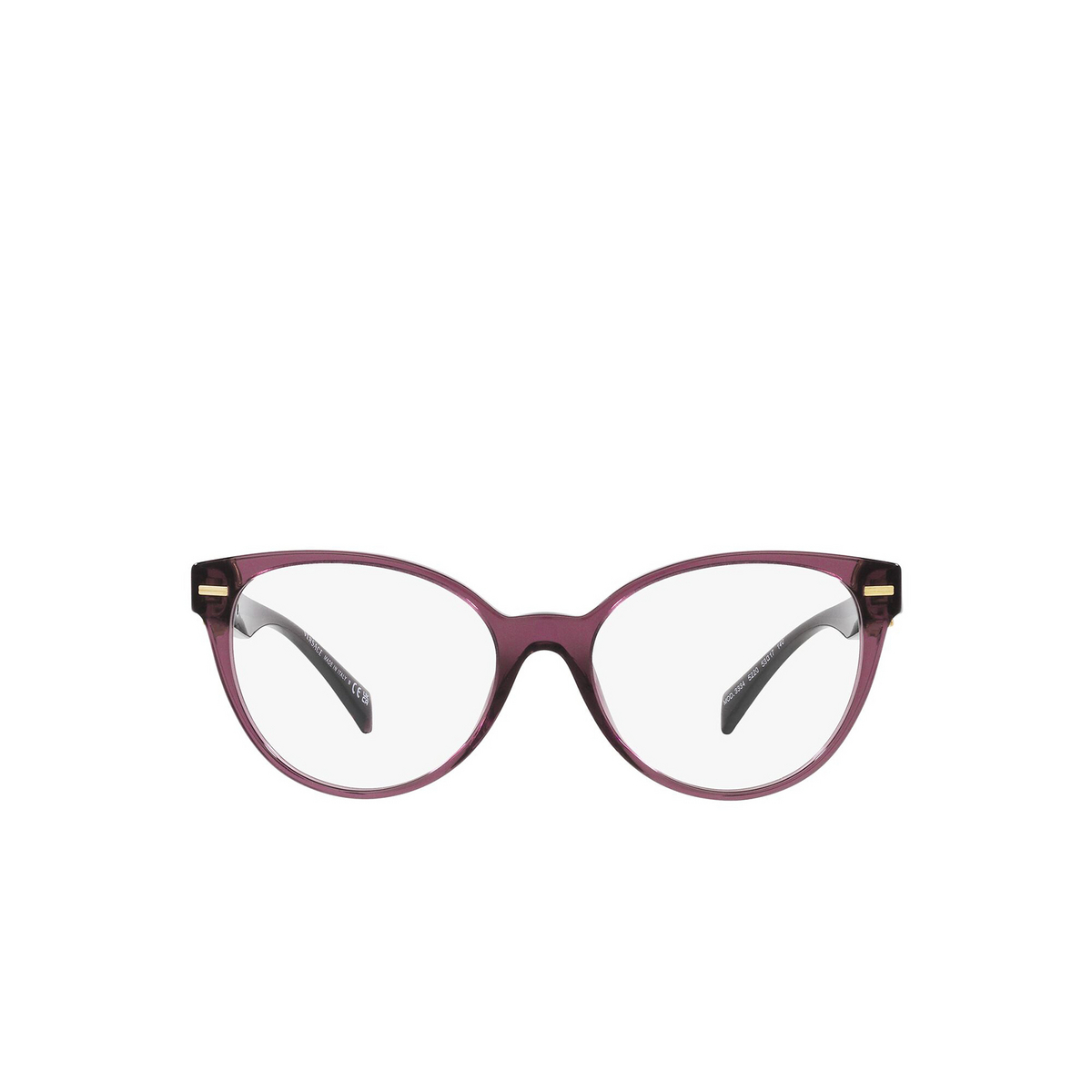 Versace VE3334 Eyeglasses 5220 Transparent Violet - front view