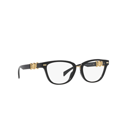 Versace VE3336U Eyeglasses gb1 black - three-quarters view