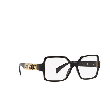 Versace VE3337 Eyeglasses GB1 black - three-quarters view