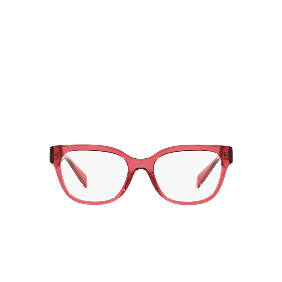 Versace VE3338 Eyeglasses 5409 Transparent Red - front view