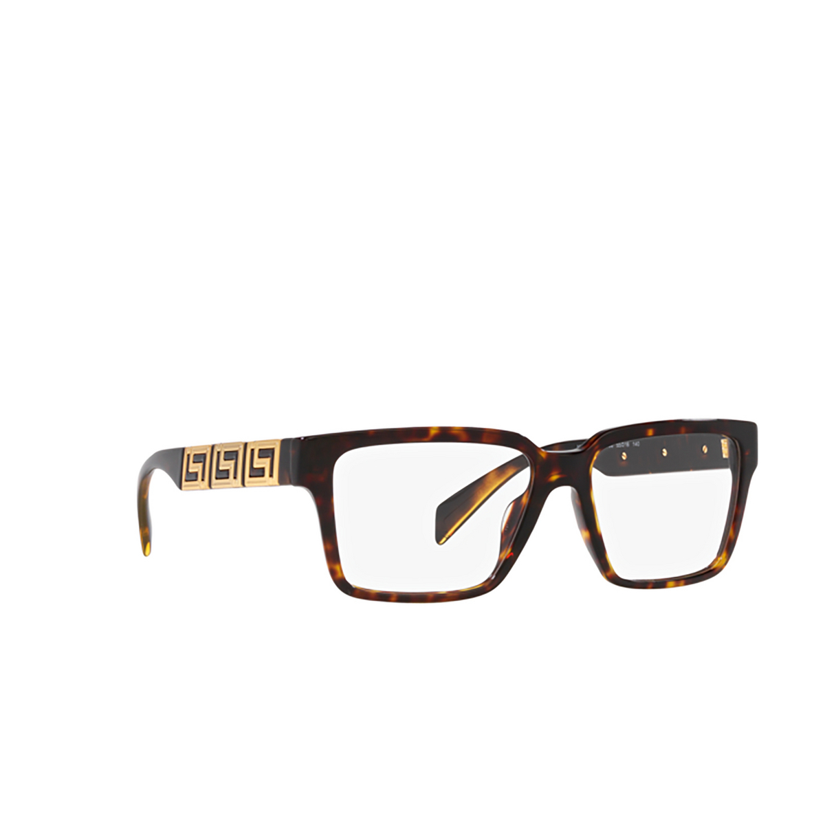 Versace VE3339U Eyeglasses 108 Havana - three-quarters view