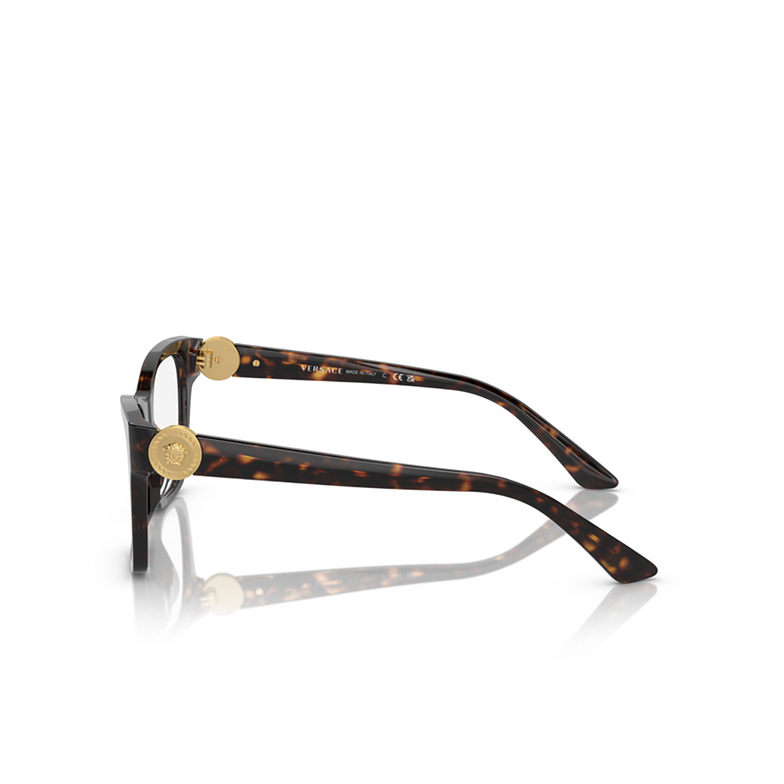Versace VE3341U Eyeglasses 108 havana - 3/4