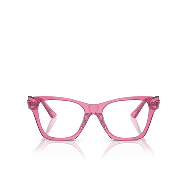 Lunettes de vue Versace VE3341U 5421 transparent pink - Vue de face