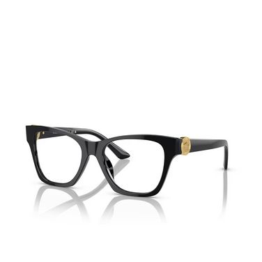 Versace VE3341U Eyeglasses gb1 black - three-quarters view