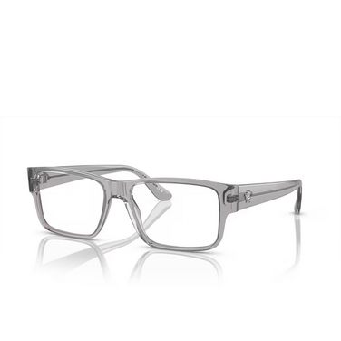 Gafas graduadas Versace VE3342 593 grey transparent - Vista tres cuartos