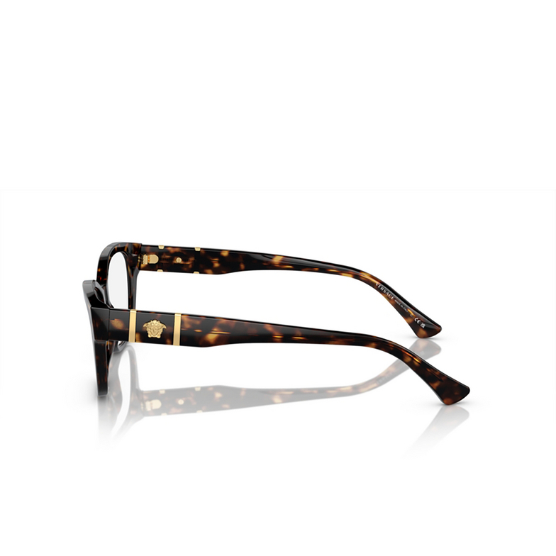Versace VE3344 Eyeglasses 108 havana - 3/4