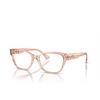 Versace VE3344 Korrektionsbrillen 5434 brown transparent - Produkt-Miniaturansicht 2/4