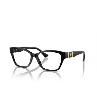 Versace VE3344 Eyeglasses gb1 black - three-quarters view