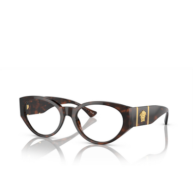Versace VE3345 Eyeglasses 5429 havana - three-quarters view