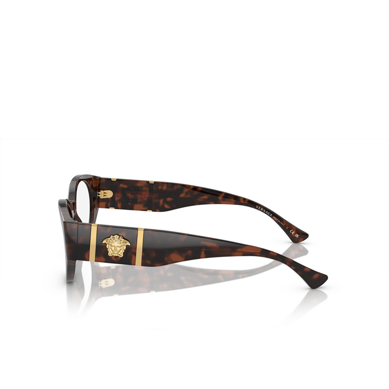 Versace VE3345 Eyeglasses 5429 havana - 3/4