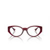 Versace VE3345 Eyeglasses 5430 bordeaux transparent - product thumbnail 1/4