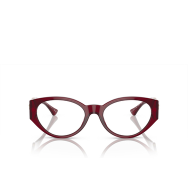 Versace VE3345 Korrektionsbrillen 5430 bordeaux transparent - Vorderansicht