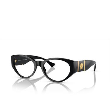 Versace VE3345 Eyeglasses gb1 black - three-quarters view