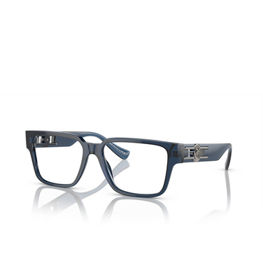 Versace VE3346 Eyeglasses 5292 blue transparent - three-quarters view