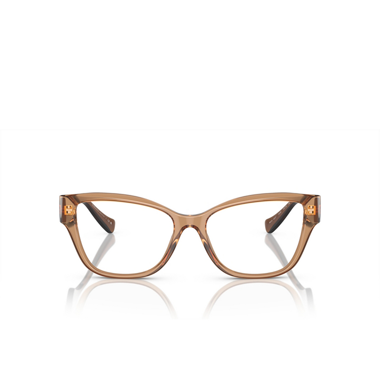 Versace VE3347 Eyeglasses 5436 brown transparent - 1/4