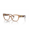 Versace VE3347 Korrektionsbrillen 5436 brown transparent - Produkt-Miniaturansicht 2/4