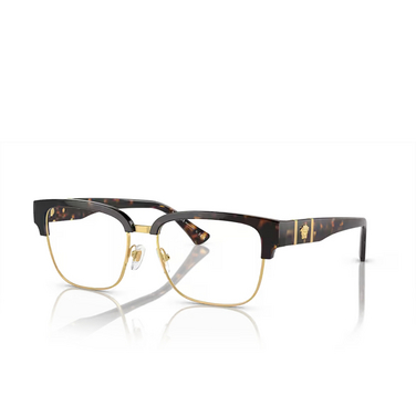 Versace VE3348 Eyeglasses 108 havana - three-quarters view