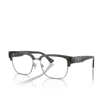 Versace VE3348 Eyeglasses 5433 grey transparent - three-quarters view