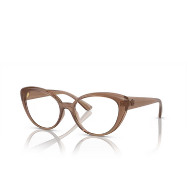 Versace VE3349U Eyeglasses 5427 brown transparent - three-quarters view