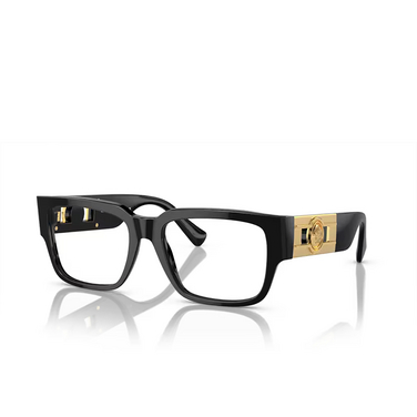 Versace VE3350 Eyeglasses GB1 black - three-quarters view