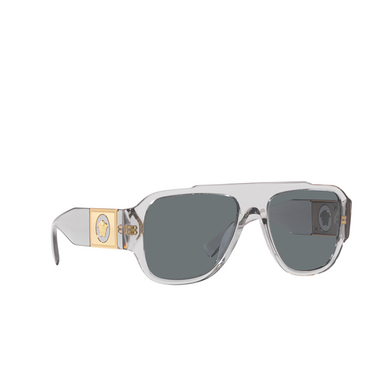 Gafas de sol Versace VE4436U 530580 transparent grey - Vista tres cuartos