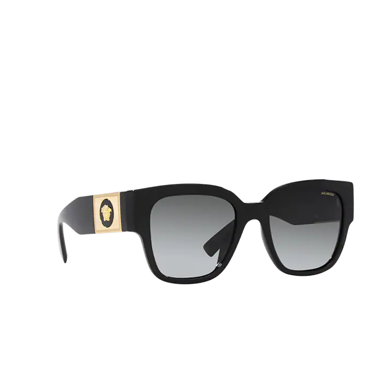 Versace VE4437U Sunglasses GB1/T3 Black - three-quarters view